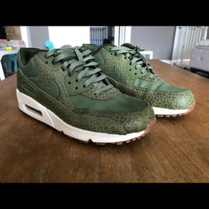 Olive green faux snake skin Air Max